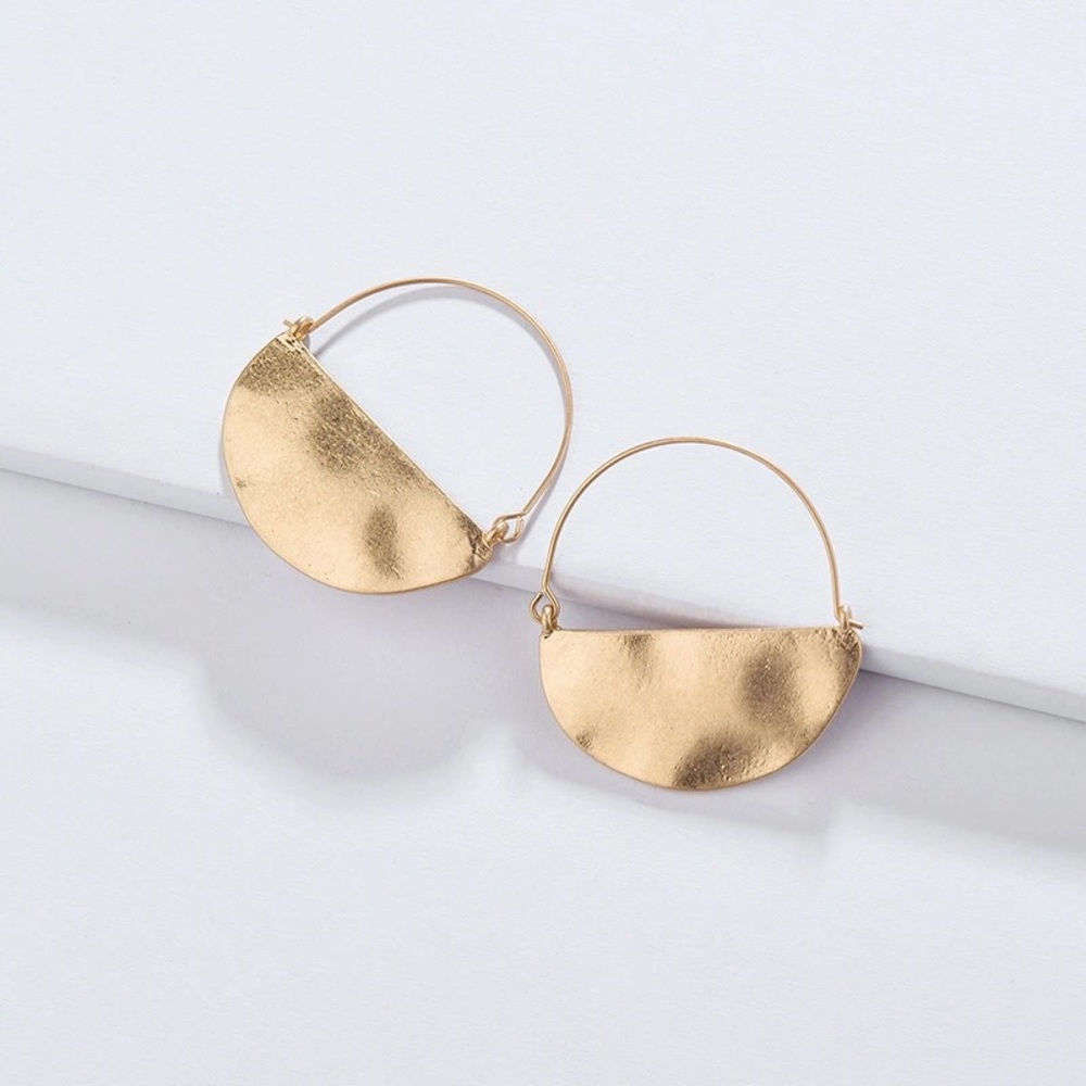 Anthropologie Rylan Crescent Hoop Earrings